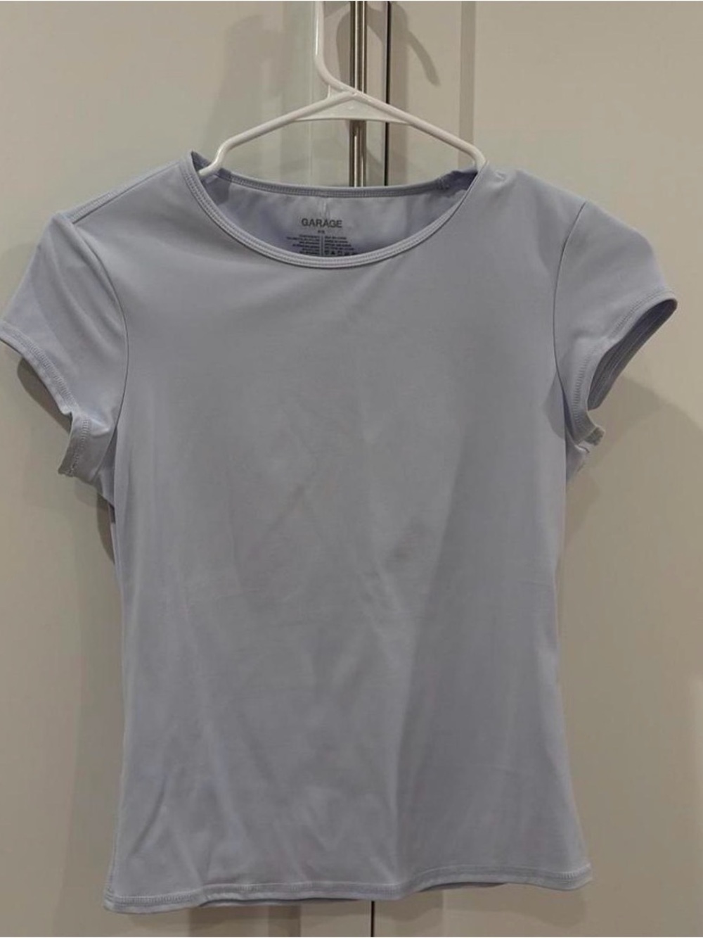 Garage Women's Periwinkle Open Back Tee